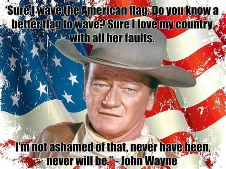 John Wayne Best Flag Quote Metal Sign John wayne quotes, Flag quote