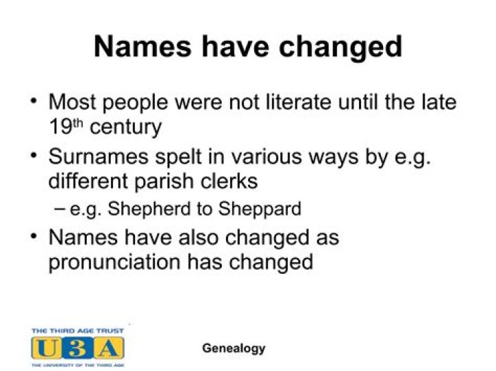 Surnames And Their Meaningful Origins